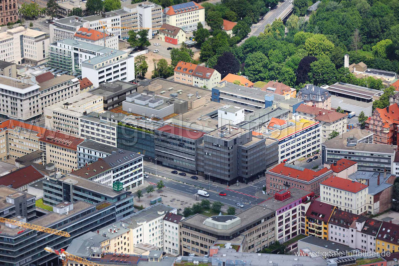 Luftaufnahme Nürnberger Pressehaus in Nürnberg | Mittelfranken, Bayern