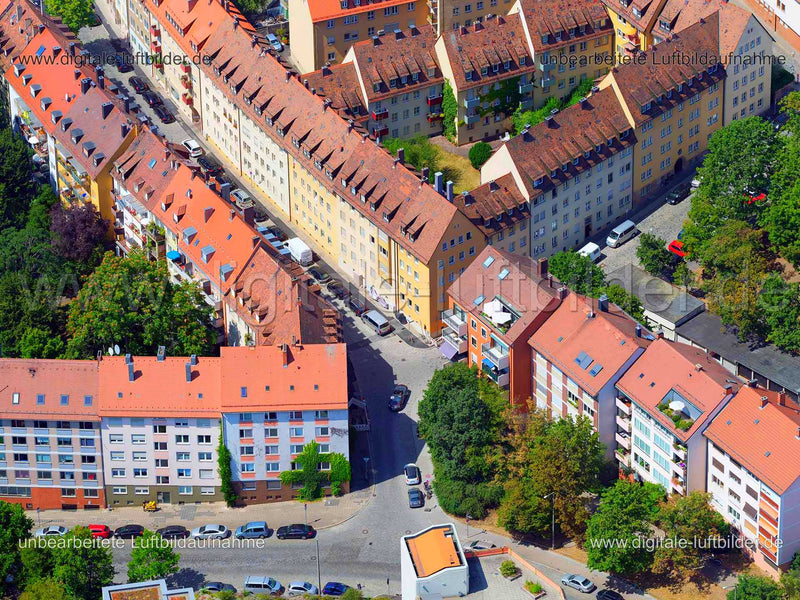 Luftaufnahme Obere Schmiedgasse in Nürnberg | Mittelfranken, Bayern