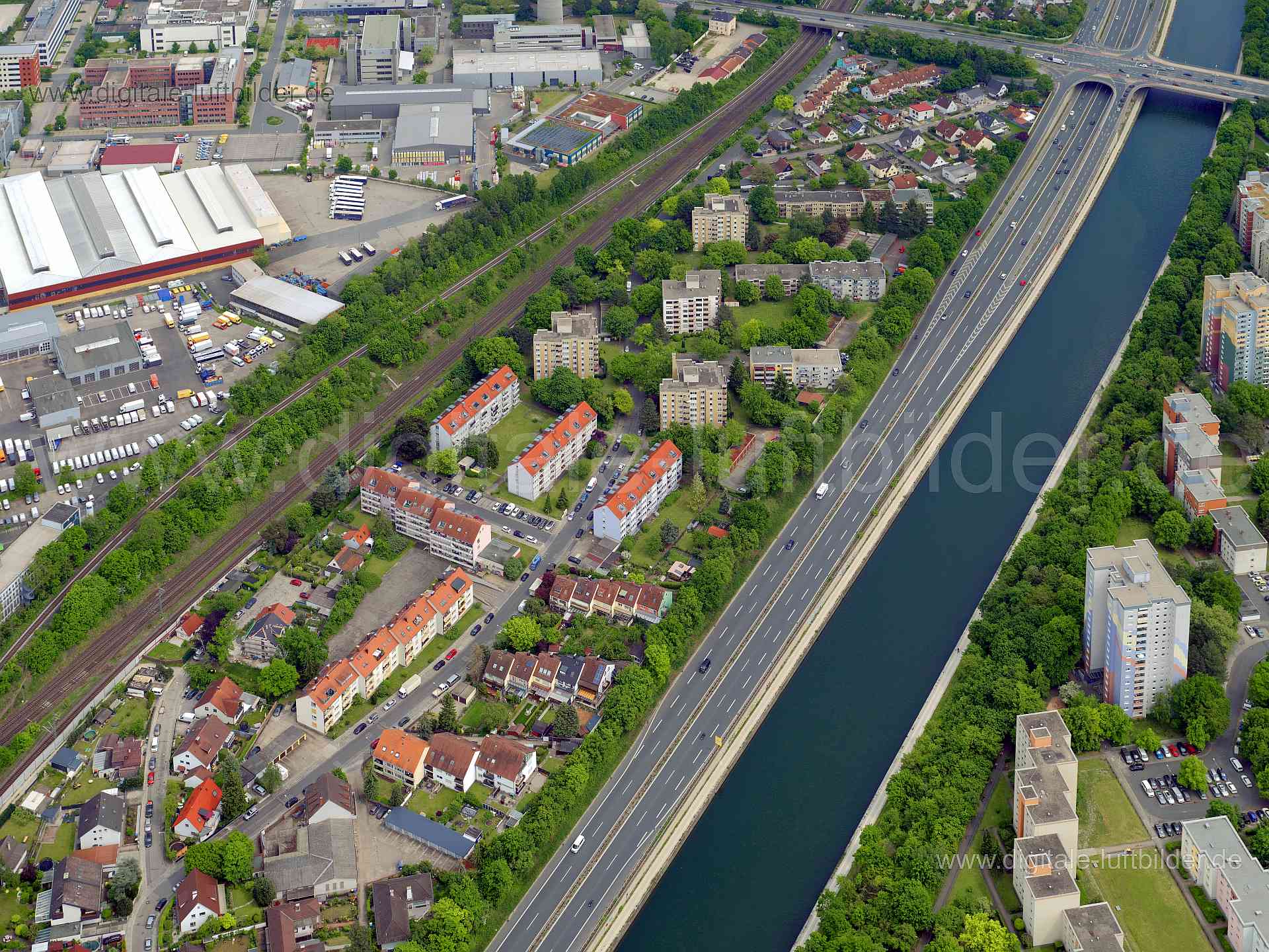 Luftaufnahme Olivenweg in Nürnberg | Mittelfranken, Bayern