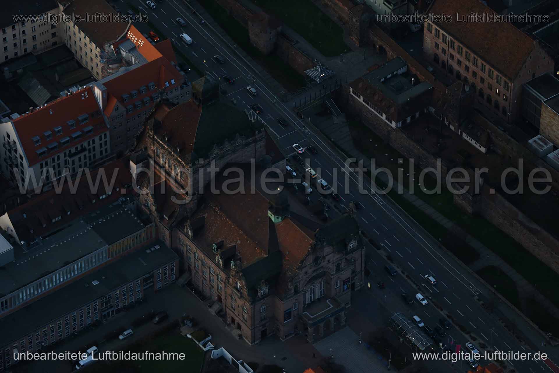 Luftaufnahme Opernhaus in Nürnberg | Mittelfranken, Bayern