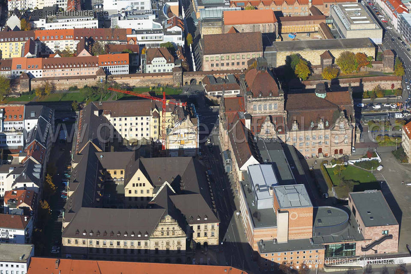 Luftaufnahme Opernhaus in Nürnberg | Mittelfranken, Bayern