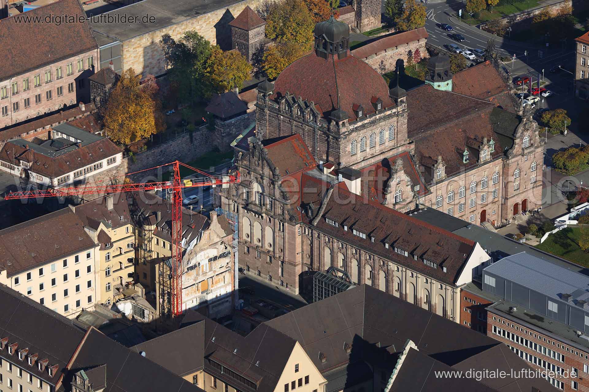 Luftaufnahme Opernhaus in Nürnberg | Mittelfranken, Bayern