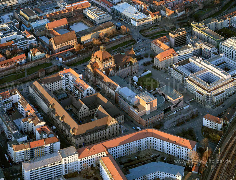 Luftaufnahme Opernhaus in Nürnberg | Mittelfranken, Bayern