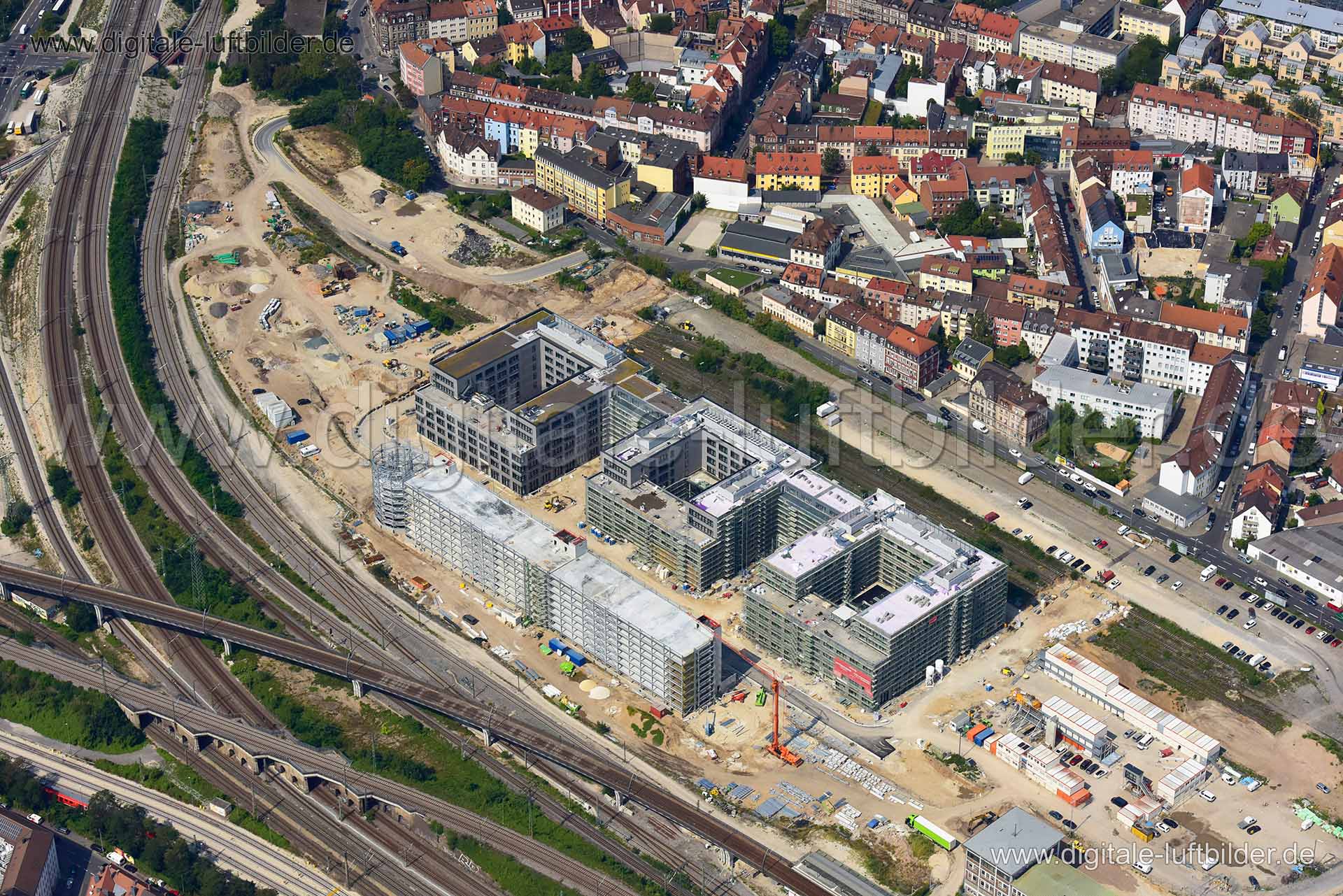 Luftaufnahme Orange Campus in Nürnberg | Mittelfranken, Bayern