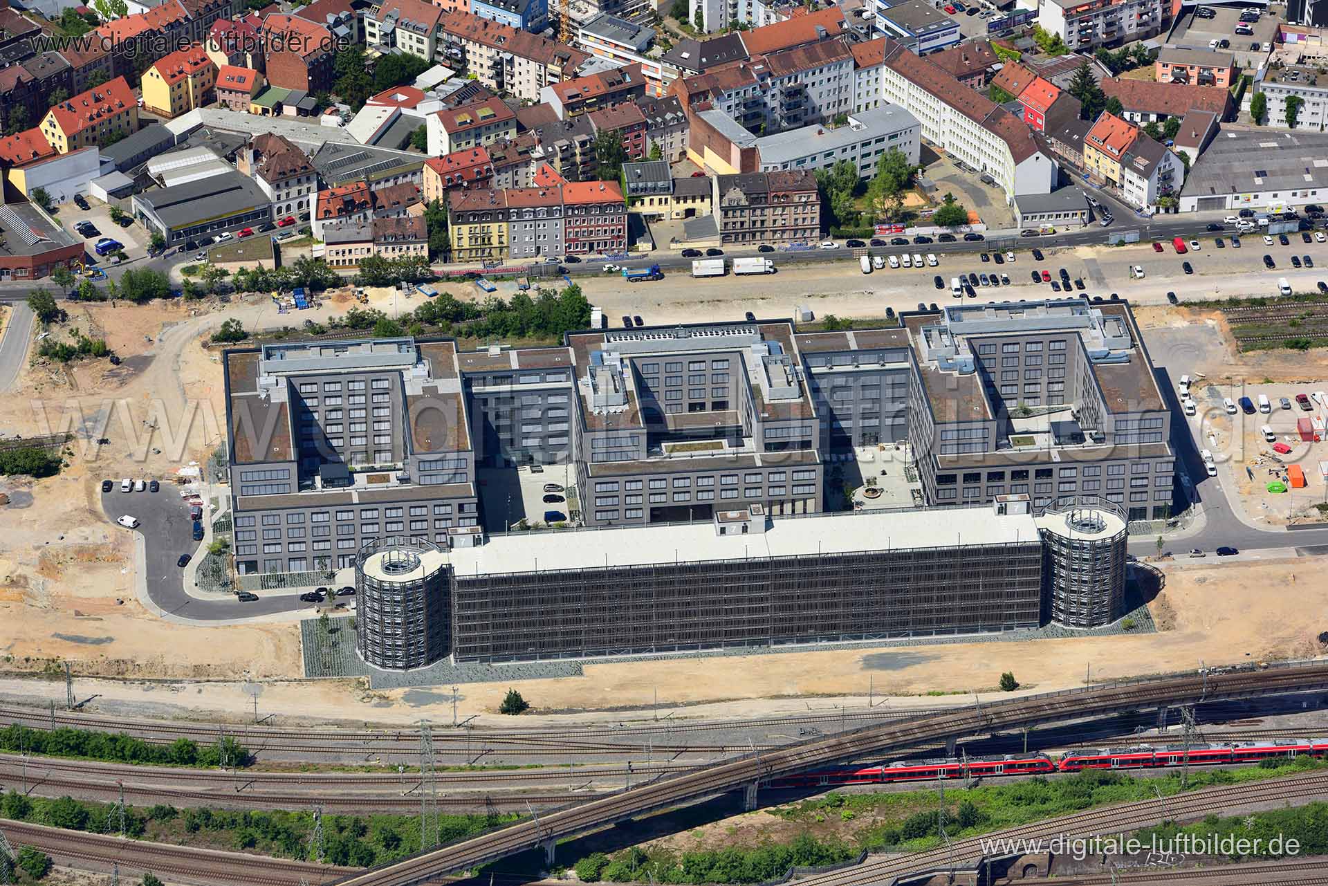 Luftaufnahme Orange Campus in Nürnberg | Mittelfranken, Bayern