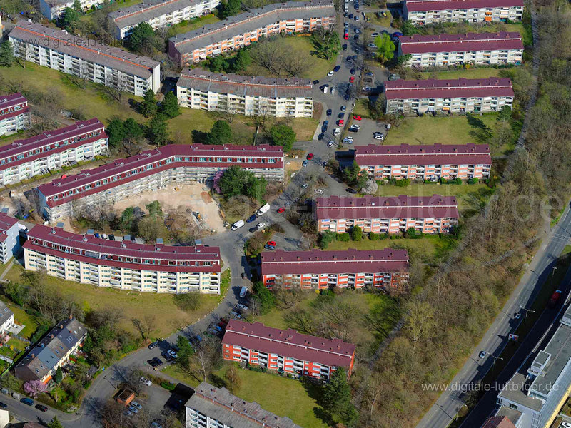 Luftaufnahme Ossietzkystraße in Nürnberg | Mittelfranken, Bayern