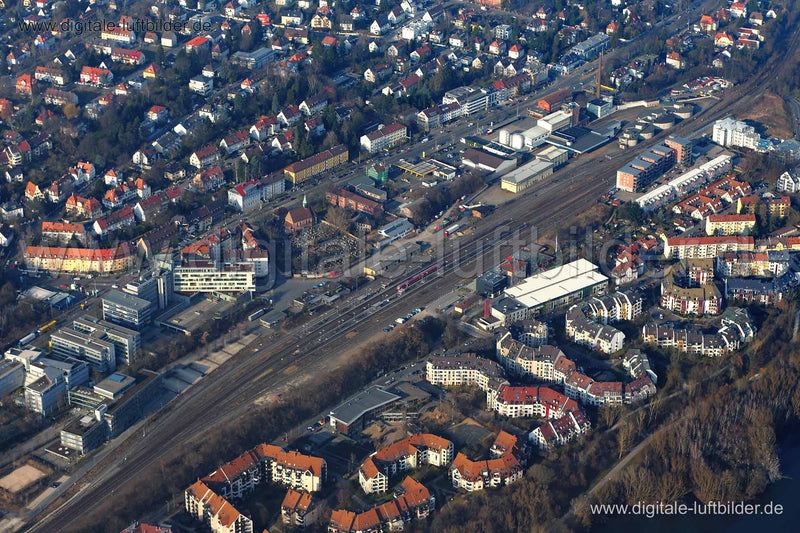 Luftaufnahme Ostbahnhof in Nürnberg | Mittelfranken, Bayern