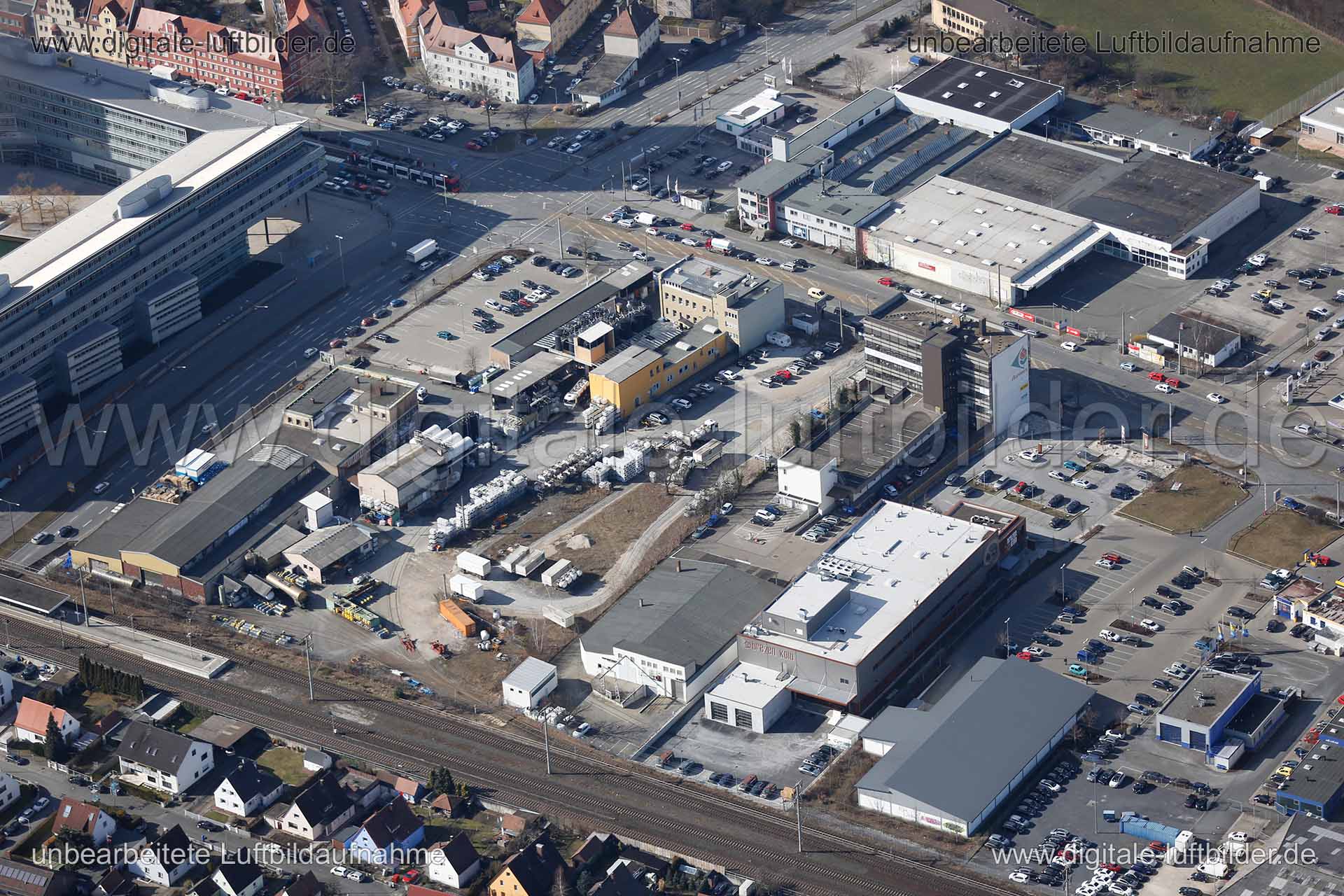 Luftaufnahme Ostendstraße in Nürnberg | Mittelfranken, Bayern