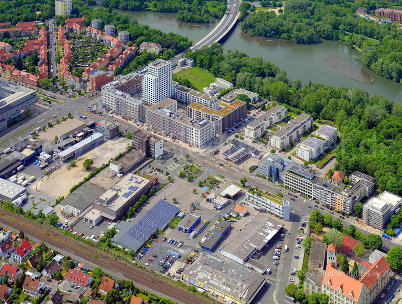 Luftaufnahme Ostendstraße in Nürnberg | Mittelfranken, Bayern