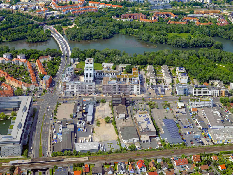 Luftaufnahme Ostendstraße in Nürnberg | Mittelfranken, Bayern