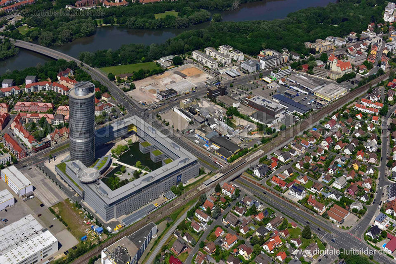 Luftaufnahme Ostendstraße in Nürnberg | Mittelfranken, Bayern