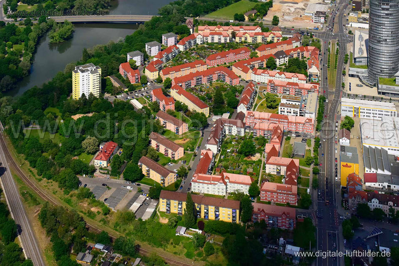 Luftaufnahme Ostendstraße in Nürnberg | Mittelfranken, Bayern