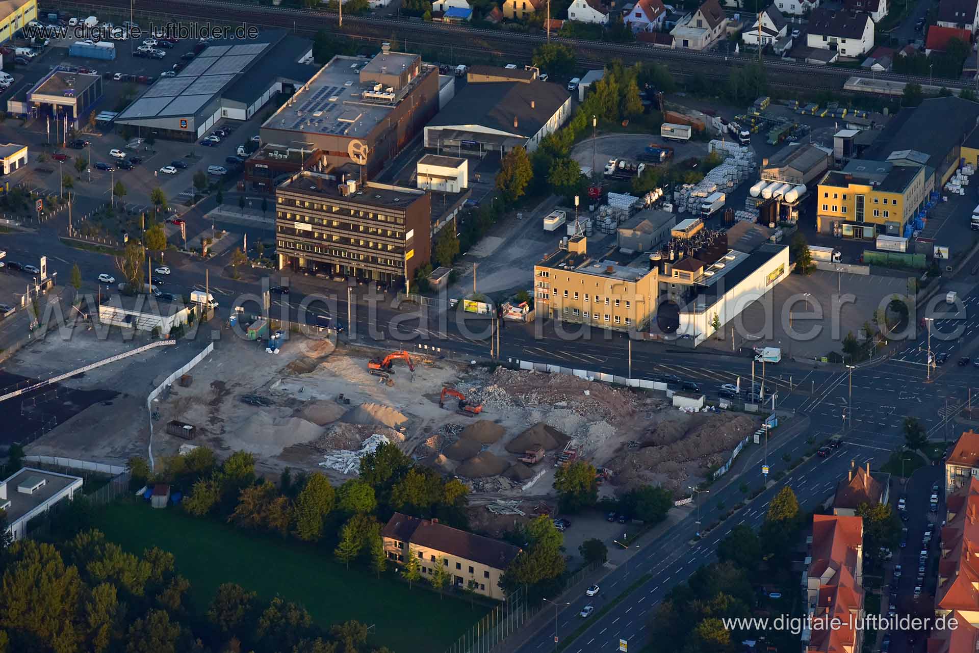 Luftaufnahme Ostendstraße in Nürnberg | Mittelfranken, Bayern