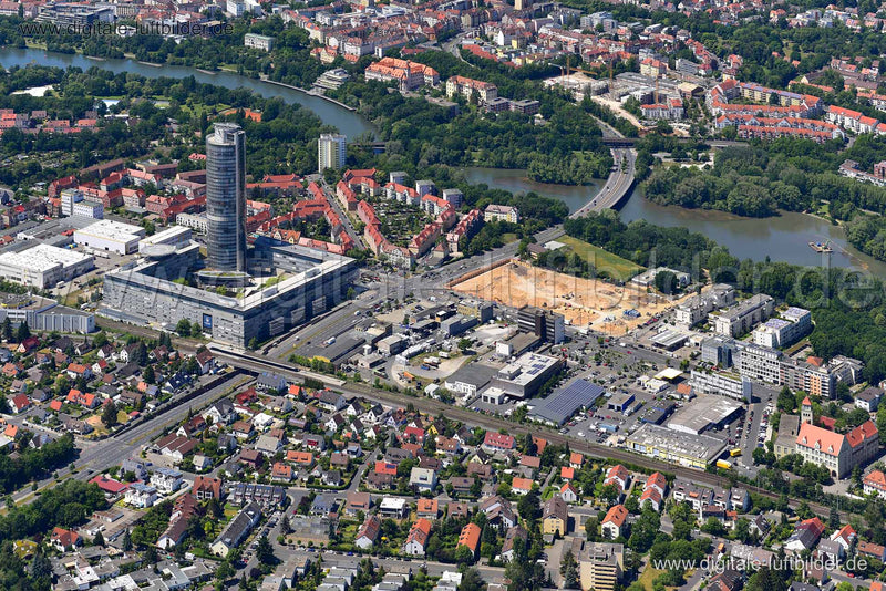 Luftaufnahme Ostendstraße in Nürnberg | Mittelfranken, Bayern