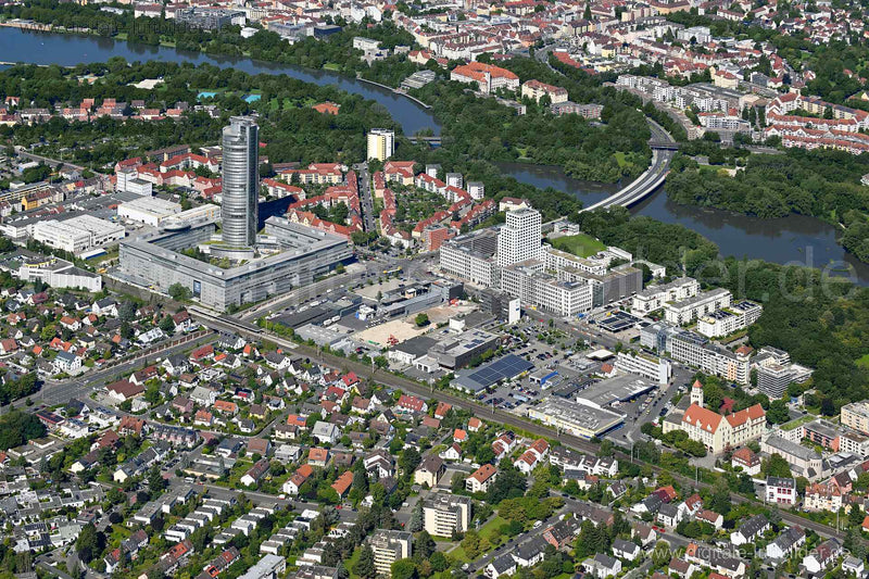 Luftaufnahme Ostring in Nürnberg | Mittelfranken, Bayern