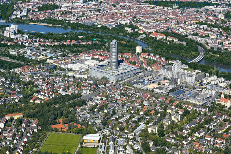 Luftaufnahme Ostring in Nürnberg | Mittelfranken, Bayern