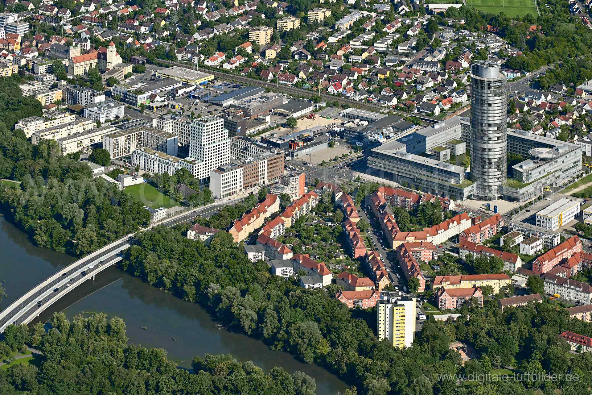 Luftaufnahme Ostring in Nürnberg | Mittelfranken, Bayern