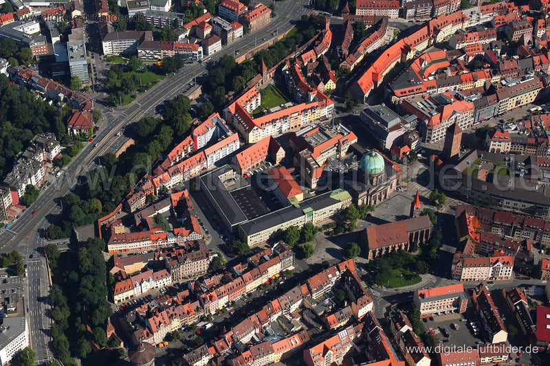 Luftaufnahme Ottostraße in Nürnberg | Mittelfranken, Bayern