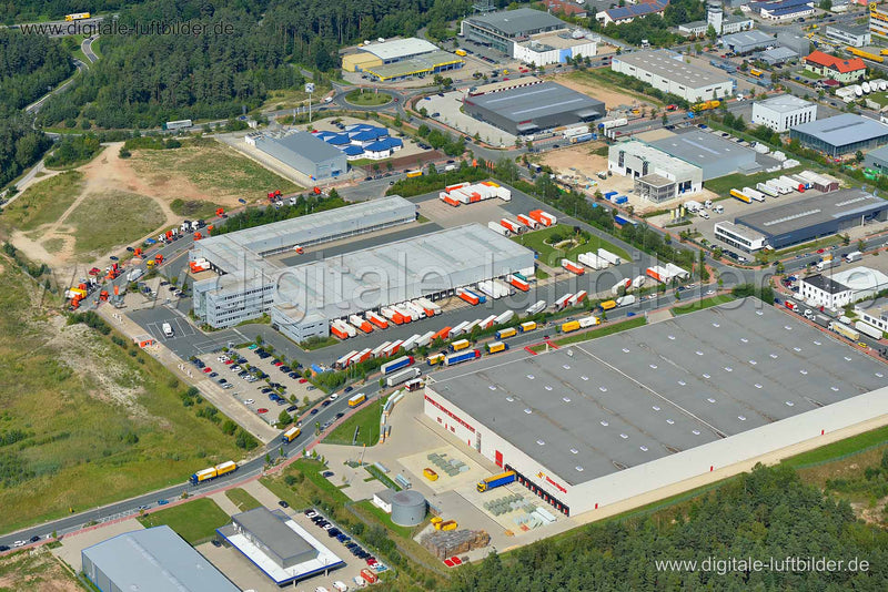 Luftaufnahme Paketzentrum TNT in Nürnberg | Mittelfranken, Bayern