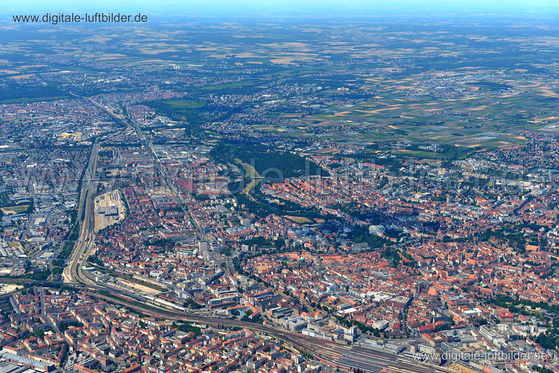 Luftaufnahme Panorama in Nürnberg | Mittelfranken, Bayern