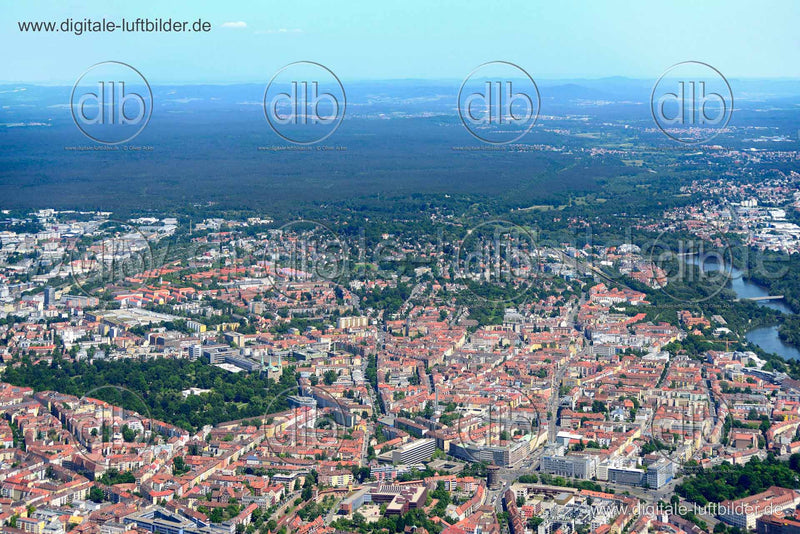 Luftaufnahme Panorama in Nürnberg | Mittelfranken, Bayern