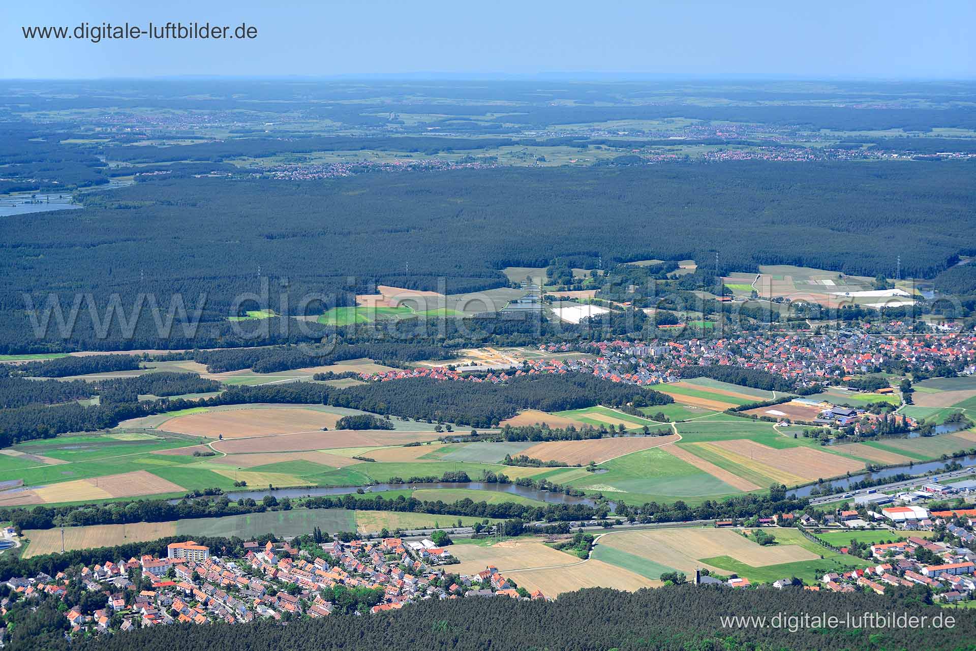 Luftaufnahme Panorama in Nürnberg | Mittelfranken, Bayern