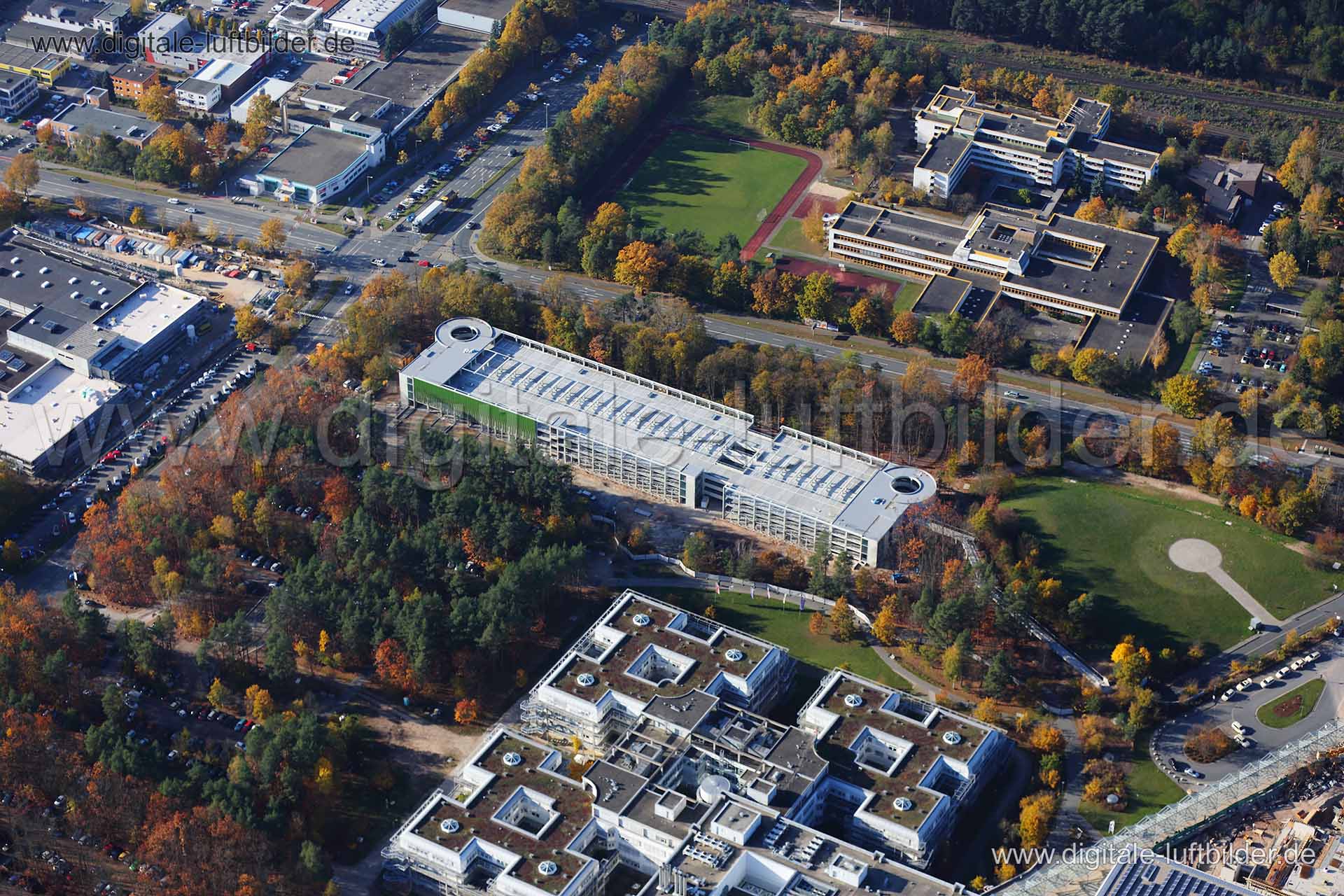 Luftaufnahme Parkhaus Klinikum-Nürnberg-Süd in Nürnberg | Mittelfranken, Bayern