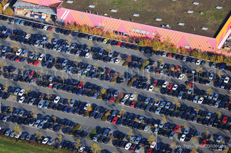 Luftaufnahme Parkplatz in Nürnberg | Mittelfranken, Bayern