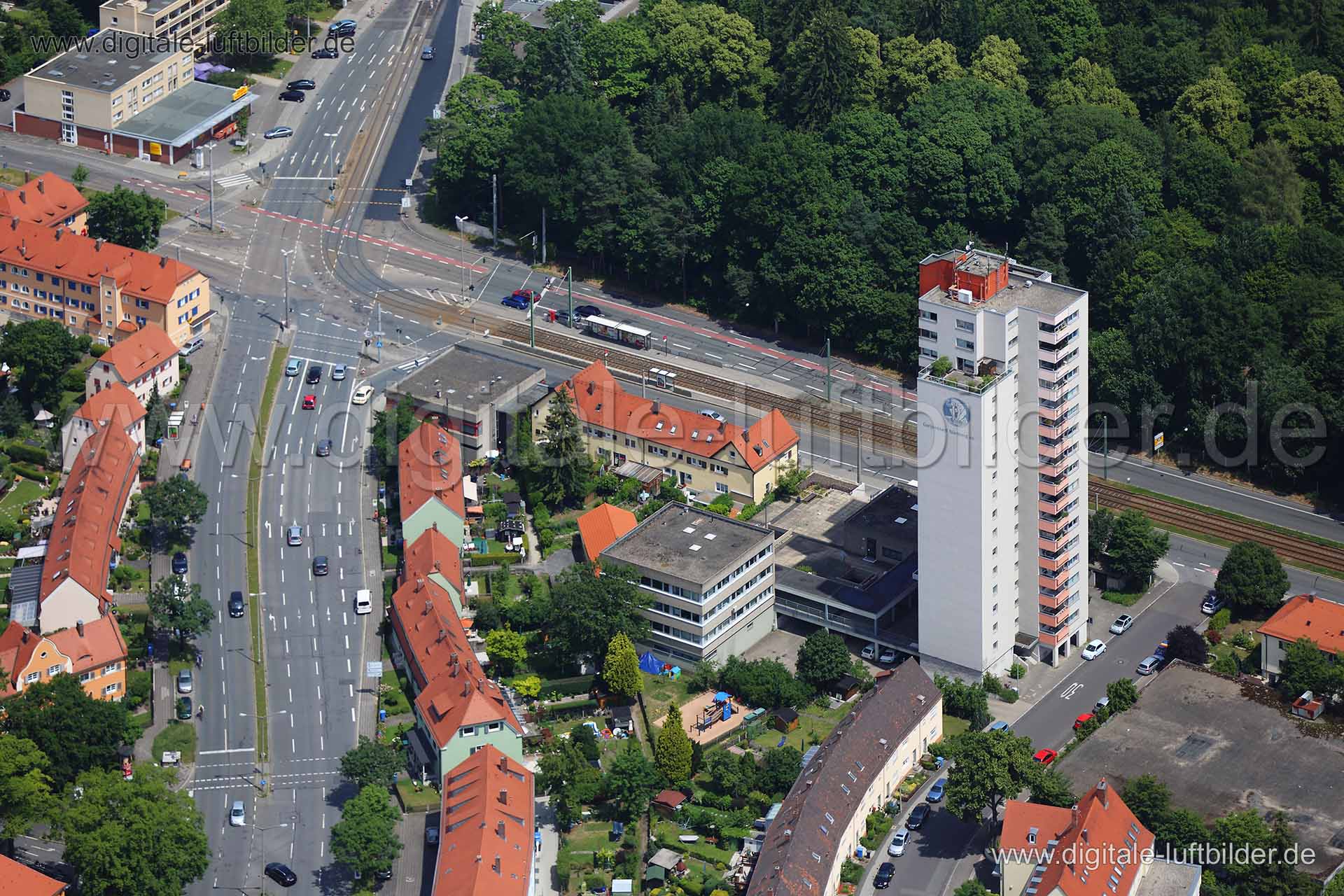 Luftaufnahme Paumannstraße in Nürnberg | Mittelfranken, Bayern