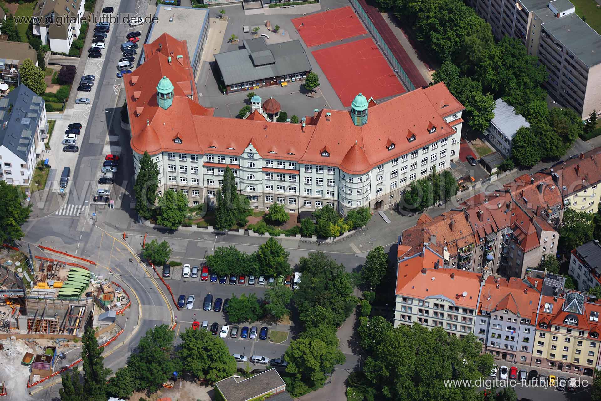 Luftaufnahme Peter-Vischer-Schule in Nürnberg | Mittelfranken, Bayern