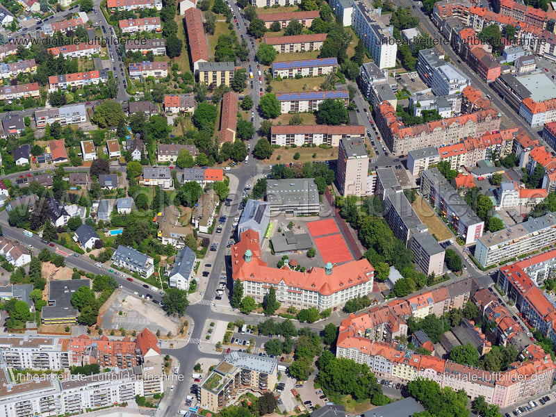 Luftaufnahme Peter-Vischer-Schule in Nürnberg | Mittelfranken, Bayern