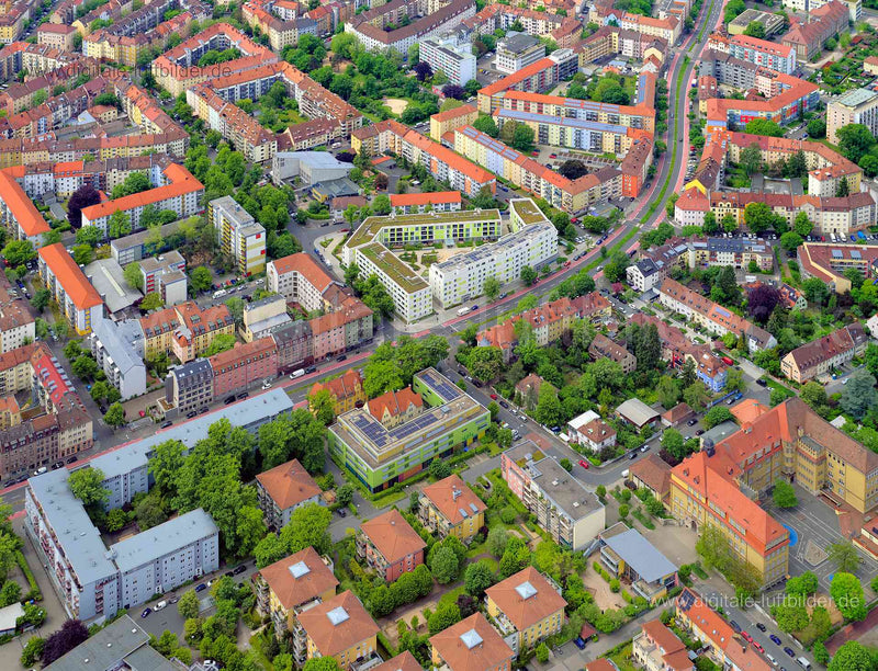 Luftaufnahme Pillenreuther Straße in Nürnberg | Mittelfranken, Bayern