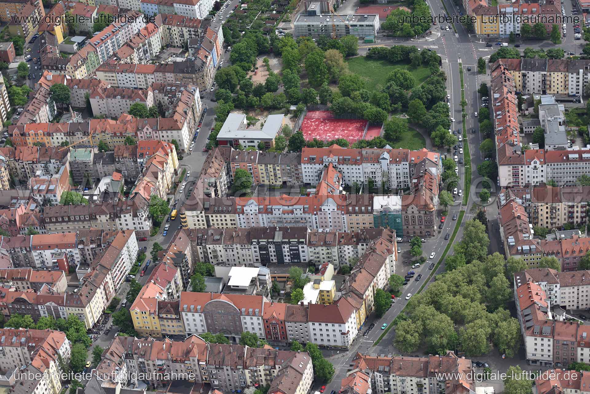 Luftaufnahme Pillenreuther Straße in Nürnberg | Mittelfranken, Bayern