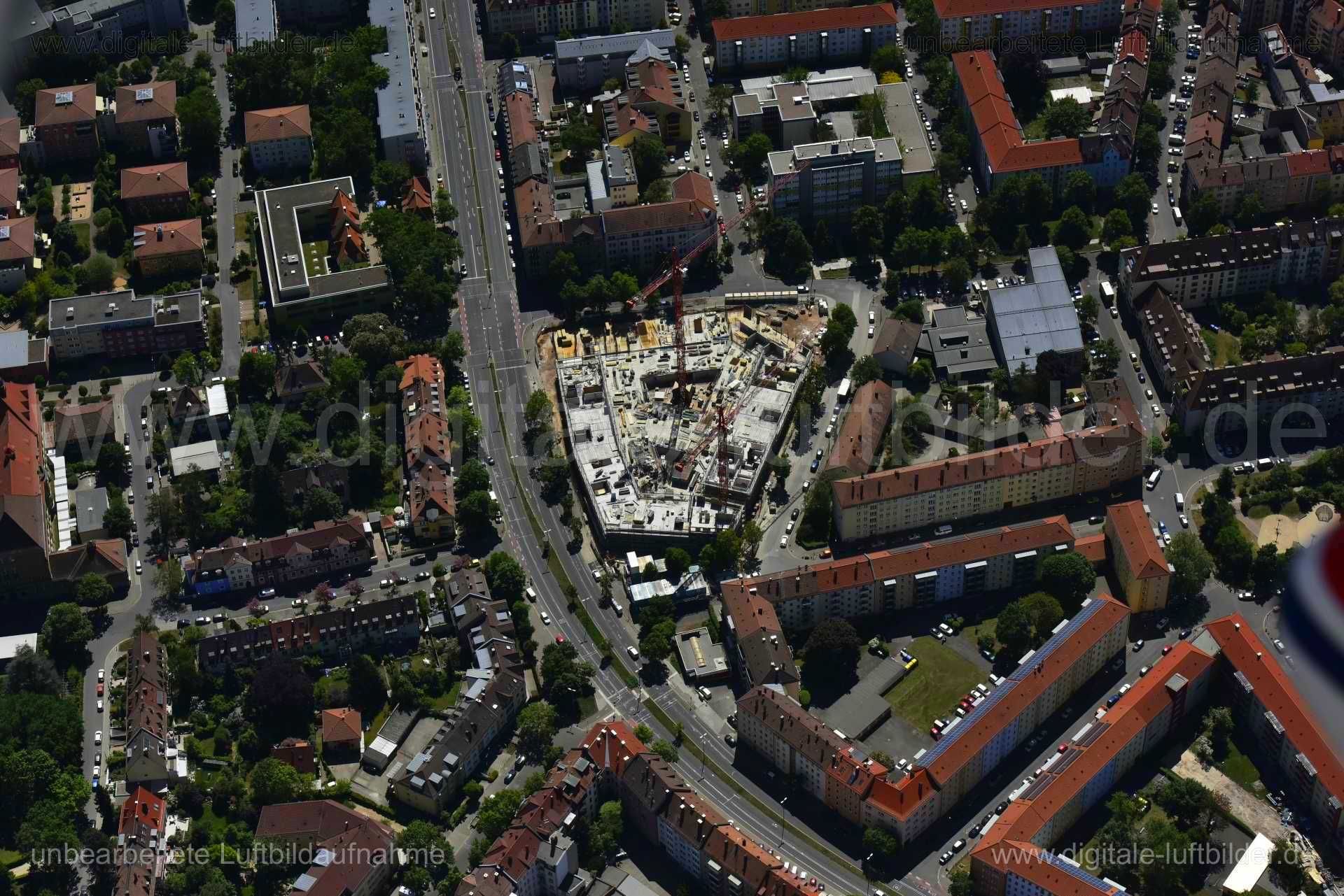 Luftaufnahme Pillenreuther Straße in Nürnberg | Mittelfranken, Bayern