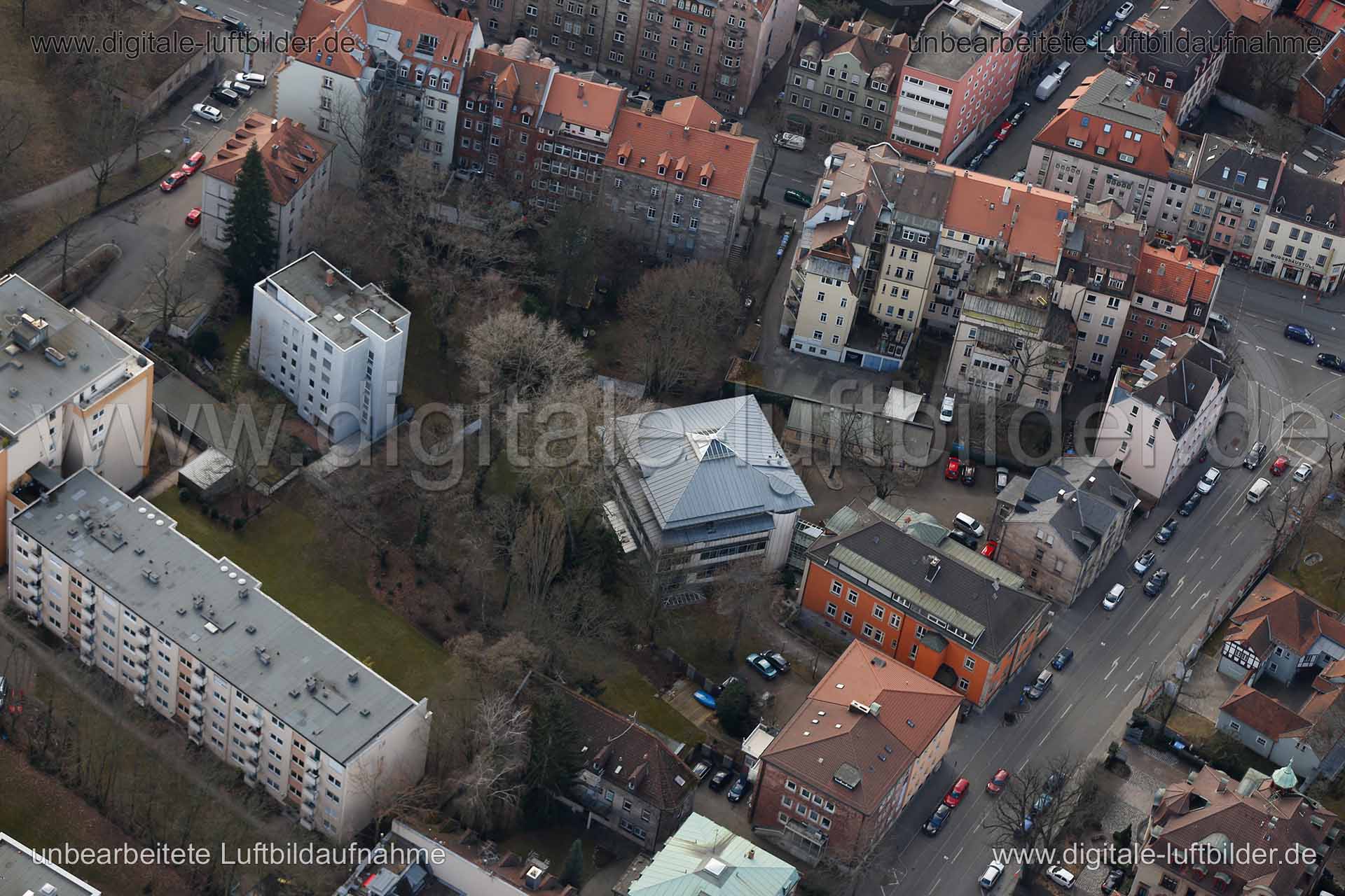 Luftaufnahme Pirckheimerstraße in Nürnberg | Mittelfranken, Bayern