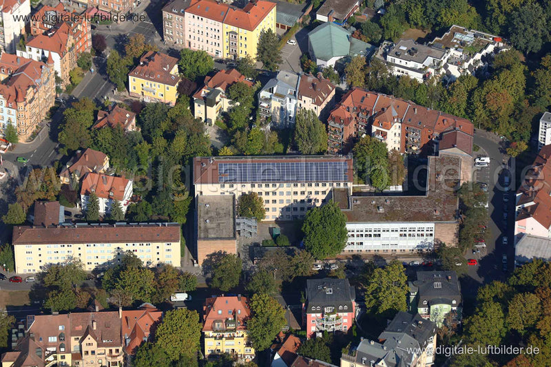 Luftaufnahme Pirckheimerstraße in Nürnberg | Mittelfranken, Bayern