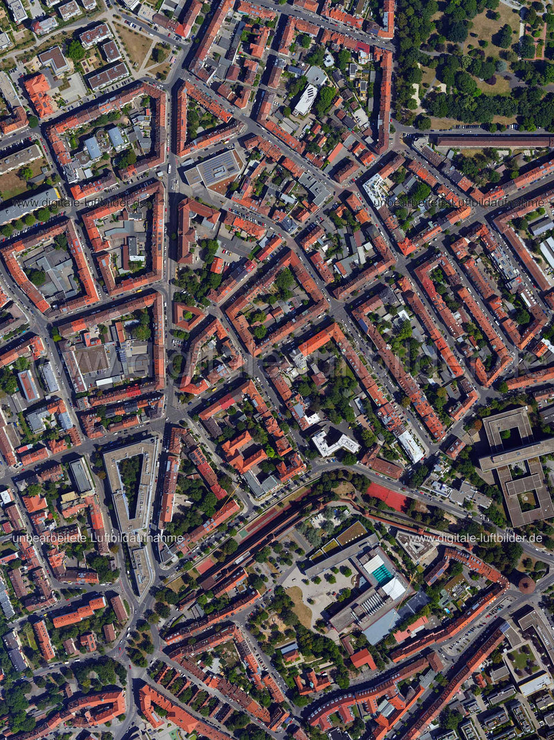 Luftaufnahme Pirckheimerstraße in Nürnberg | Mittelfranken, Bayern