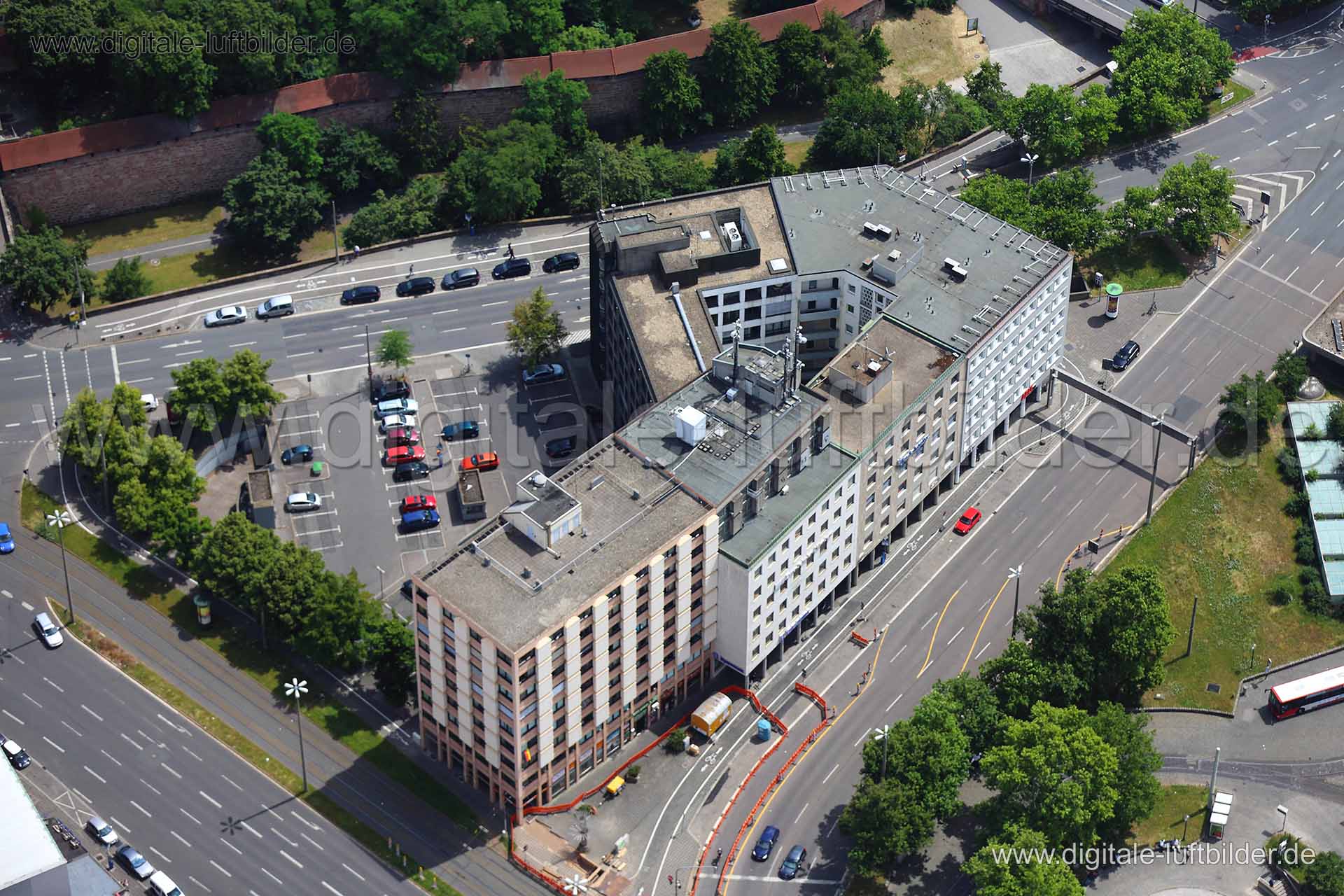 Luftaufnahme Plärrer in Nürnberg | Mittelfranken, Bayern