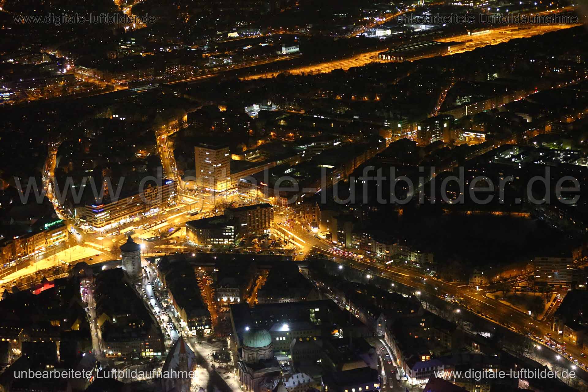 Luftaufnahme Plärrer in Nürnberg | Mittelfranken, Bayern