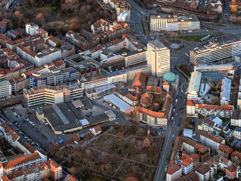 Luftaufnahme Plärrer in Nürnberg | Mittelfranken, Bayern