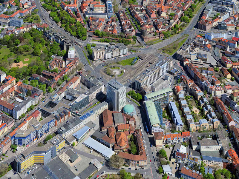 Luftaufnahme Plärrer in Nürnberg | Mittelfranken, Bayern