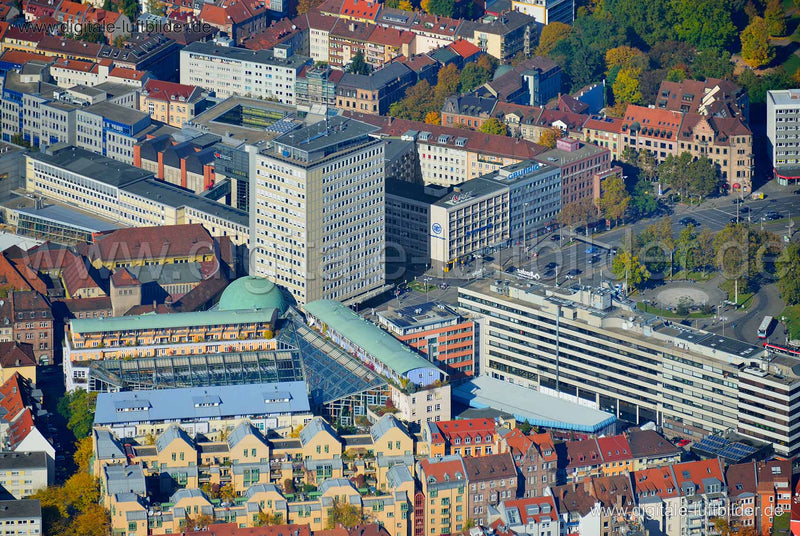 Luftaufnahme Plärrer in Nürnberg | Mittelfranken, Bayern
