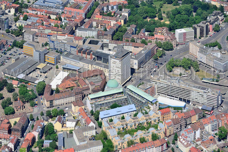 Luftaufnahme Plärrer in Nürnberg | Mittelfranken, Bayern