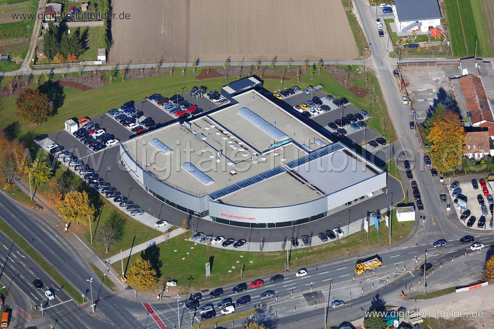 Luftaufnahme Porsche Zentrum in Nürnberg | Mittelfranken, Bayern