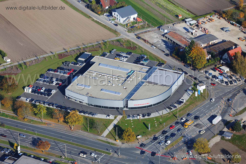 Luftaufnahme Porsche Zentrum in Nürnberg | Mittelfranken, Bayern