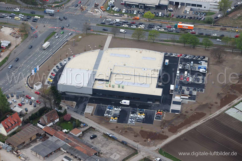 Luftaufnahme Porsche Zentrum in Nürnberg | Mittelfranken, Bayern