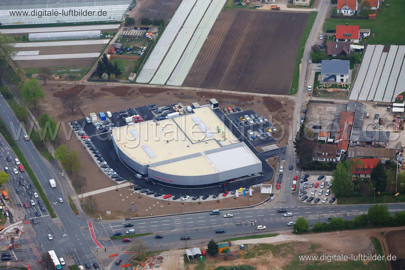 Luftaufnahme Porsche Zentrum in Nürnberg | Mittelfranken, Bayern