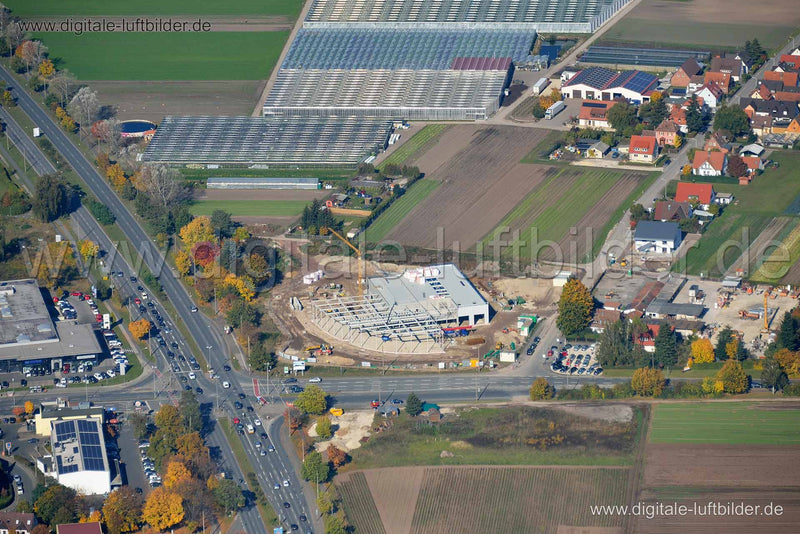 Luftaufnahme Porsche Zentrum Erlanger Straße in Nürnberg | Mittelfranken, Bayern