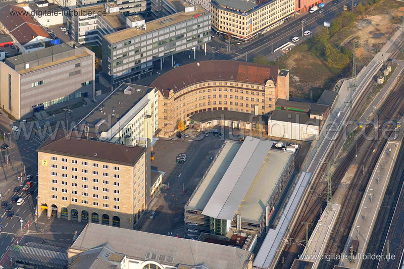 Luftaufnahme Post am Hauptbahnhof in Nürnberg | Mittelfranken, Bayern