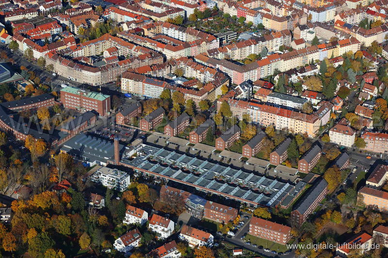 Luftaufnahme Posthof in Nürnberg | Mittelfranken, Bayern